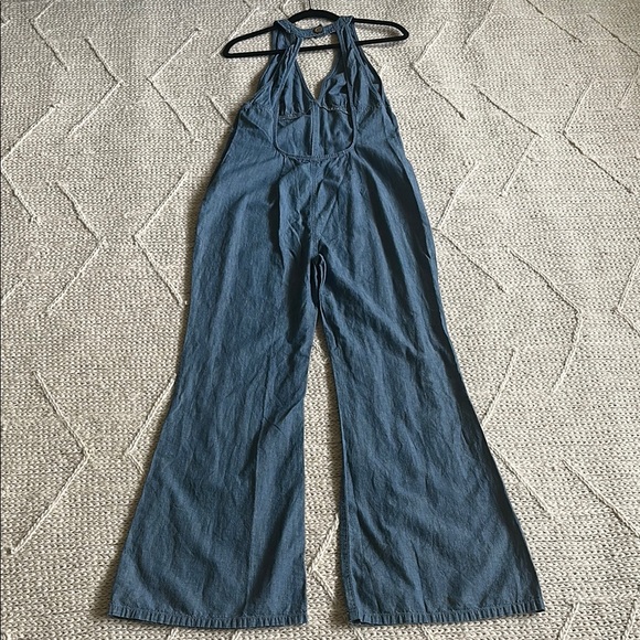 Free People Women Dance All Night Flared Open Back Jumpsuit - Picture 9 of 11